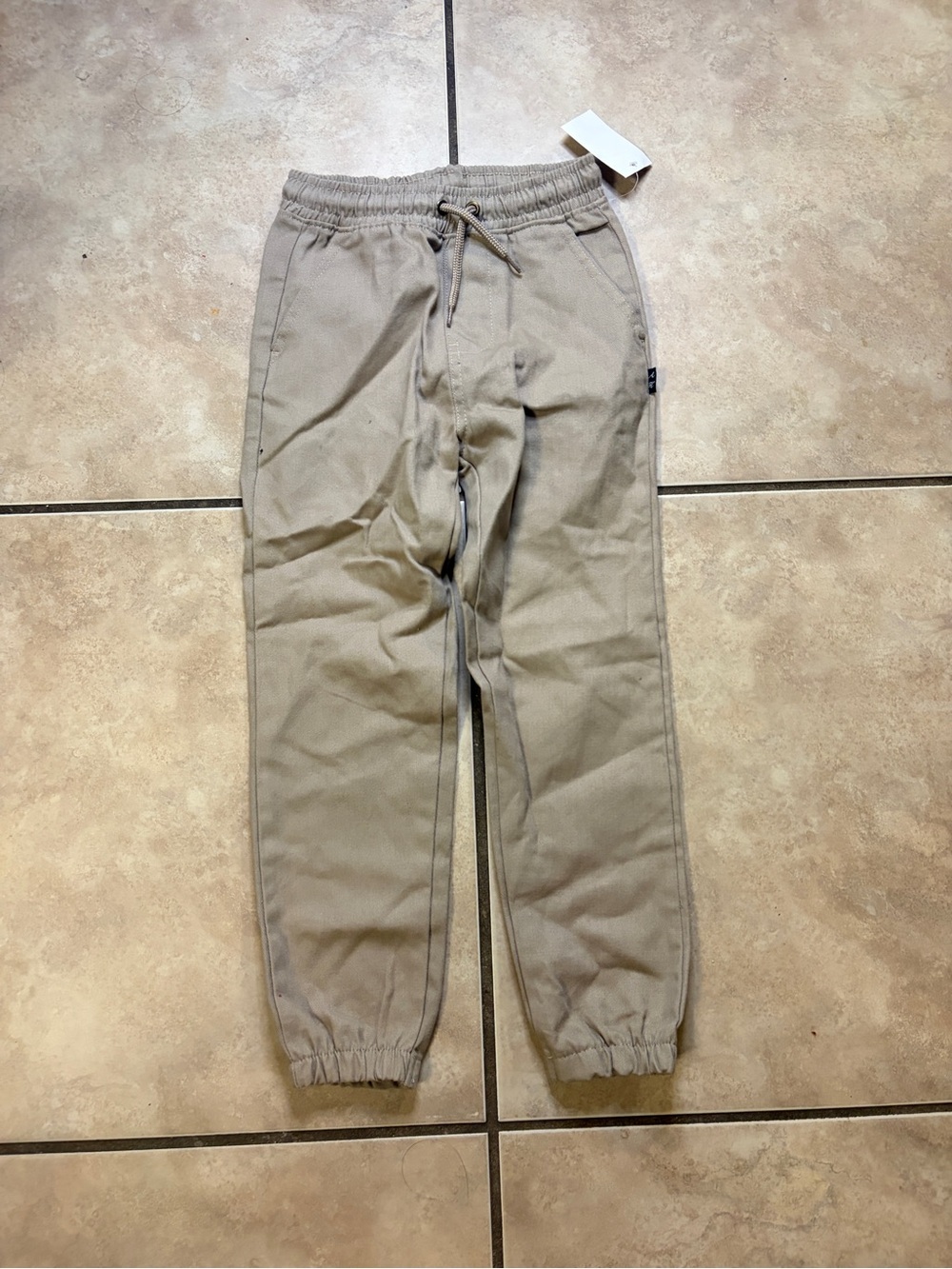 American Eagle Outfitters Kids Drawstring Jogger Pants - Khaki